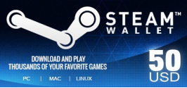 Steam Wallet Code 50$ (Có sẵn) Bạn nhận được 1272k wallet Steam Wallet Code 50$ (Có sẵn) Bạn nhận được 1272k wallet