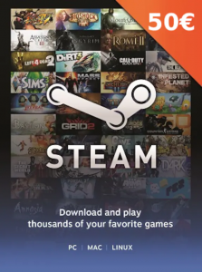 STEAM WALLET CODE 50€ EURO ( Code có sẵn ) Bạn nạp được 1,362k wallet trong steam STEAM WALLET CODE 50€ EURO ( Code có sẵn ) Bạn nạp được 1,362k wallet trong steam