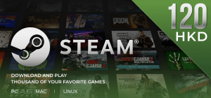 Steam Wallet Code 120 HKD Steam Wallet Code 120 HKD