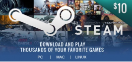 Steam Wallet Code 10$