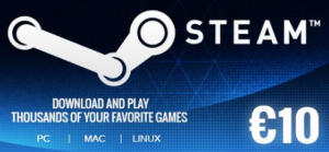 Steam Wallet Code 10€ Euro ( Nạp được 11$ ~ 260k VNĐ )