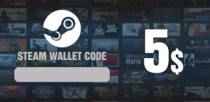 Steam Wallet Code 5$ bạn nhận được 130k wallet trong steam